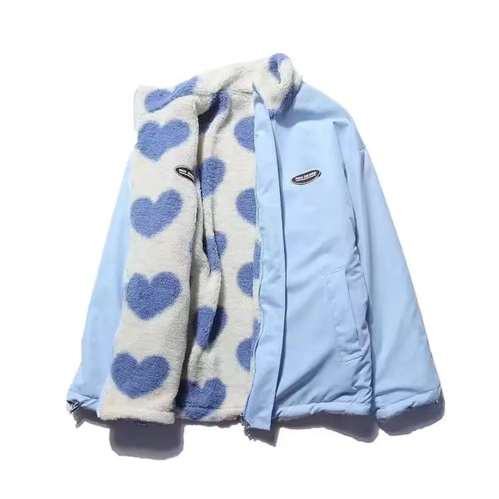Cappotto Reversibile a Cuori