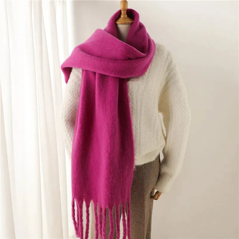 Sciarpa Morbida con Frange