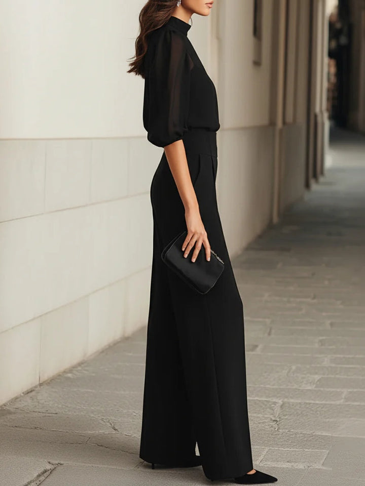 Completo Pantalone con Blusa Velata