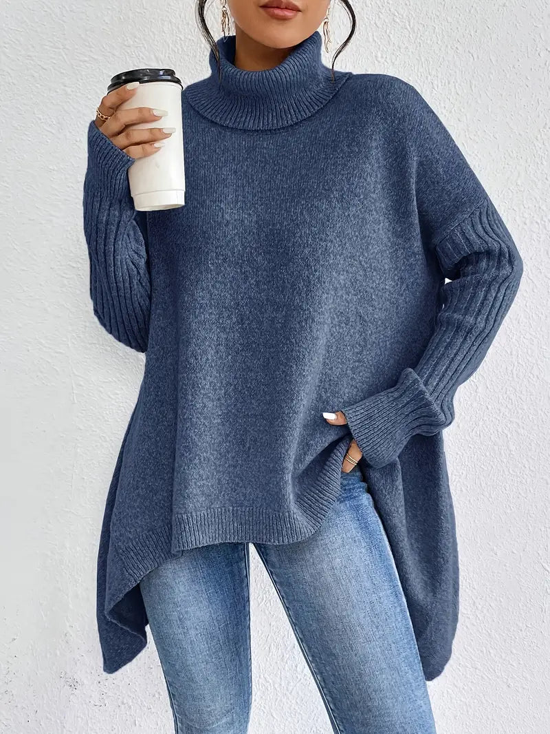 Maglione a Collo Alto Oversize
