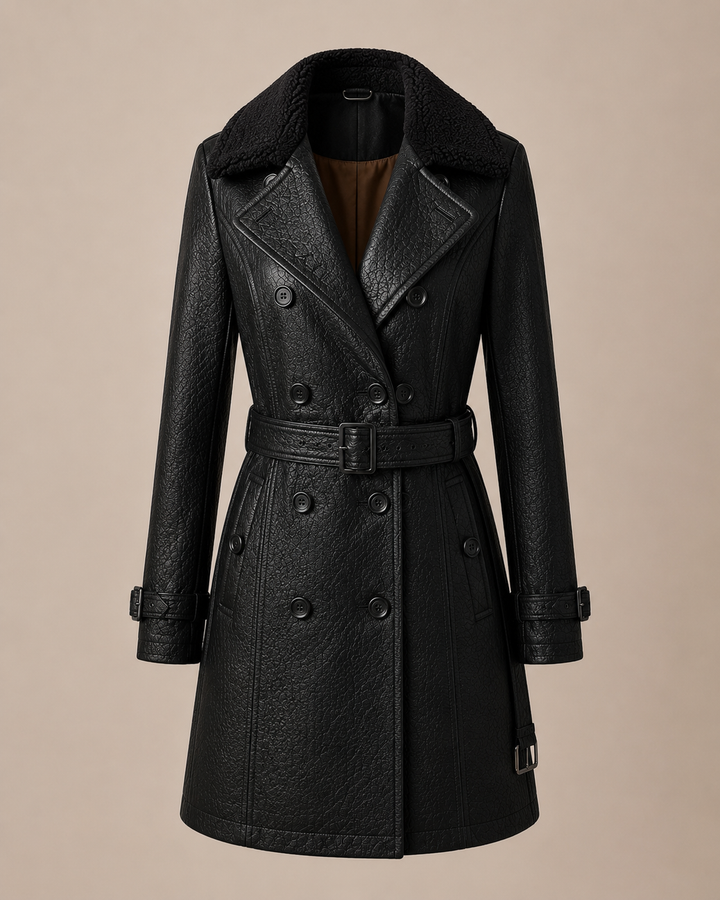 Cappotto Stile Trench Nero