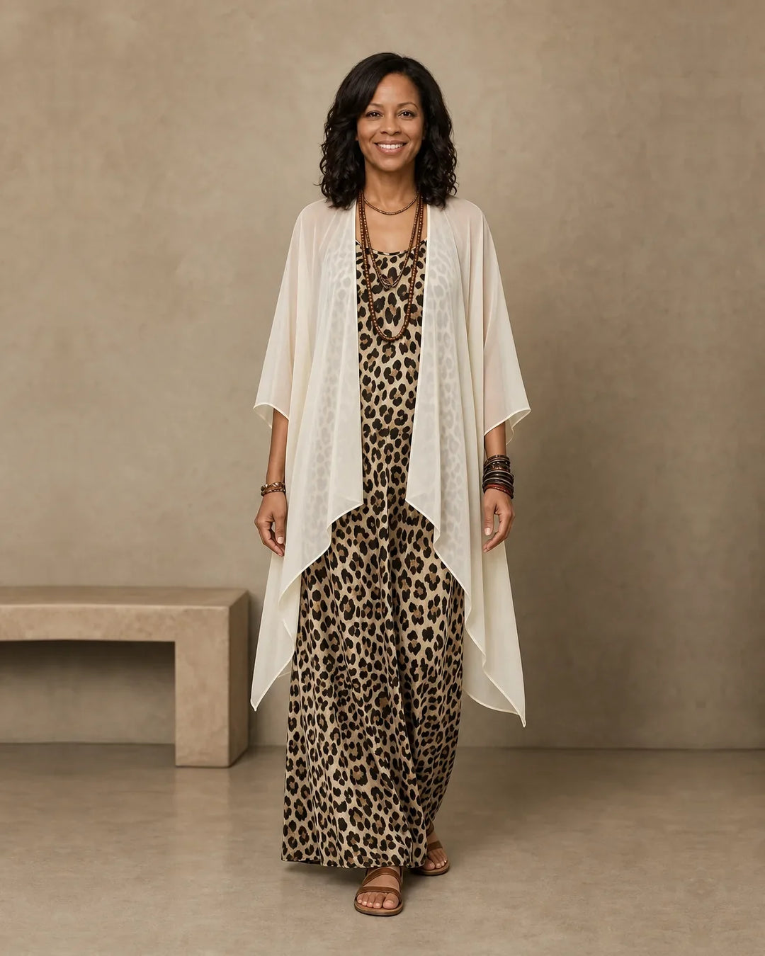 Completo con Abito Stampa Animalier
