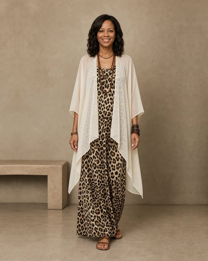 Completo con Abito Stampa Animalier