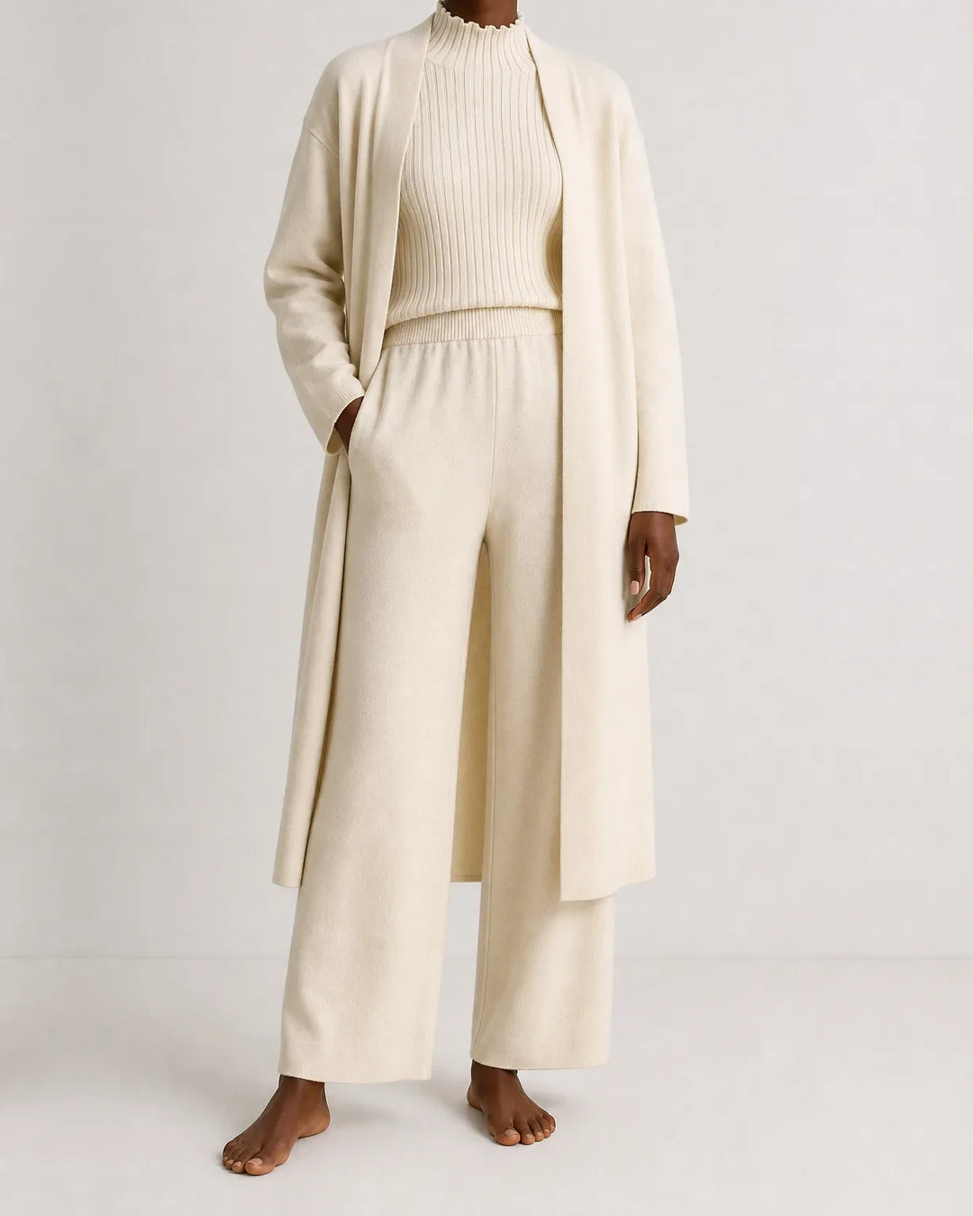 Completo Tre Pezzi con Cardigan Lungo