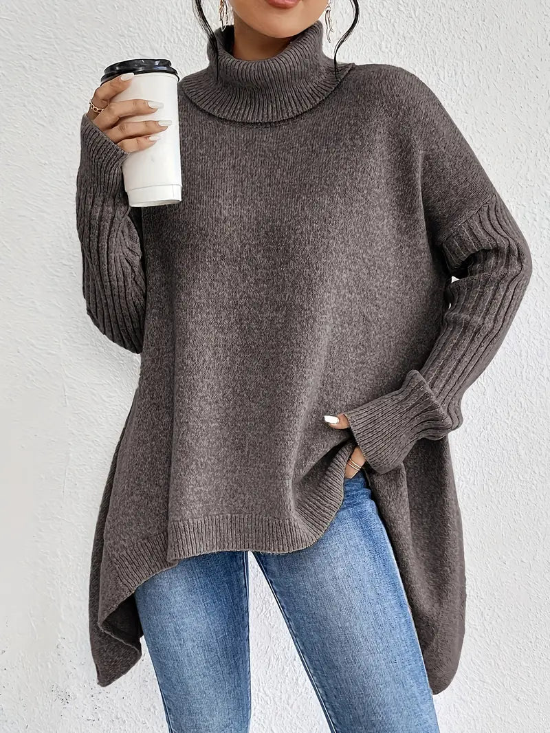 Maglione a Collo Alto Oversize