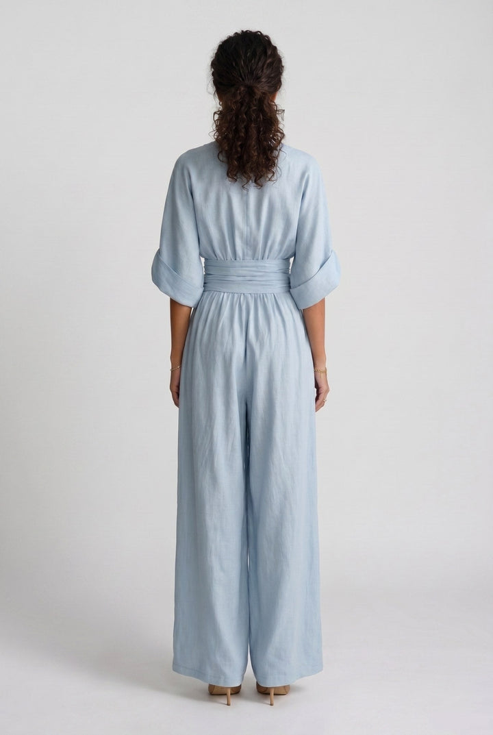 Completo Elegante con Pantalone Ampio