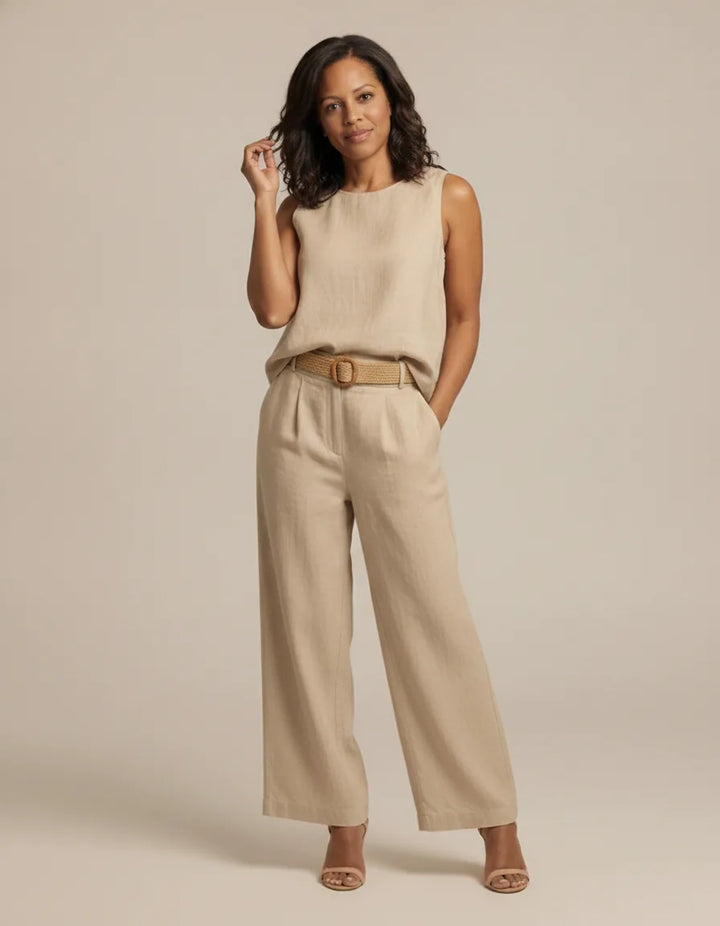 Completo Pantalone con Top Smanicato
