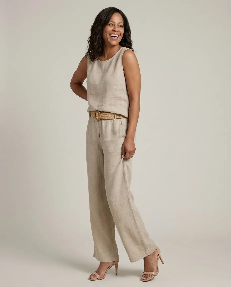 Completo Pantalone con Top Smanicato