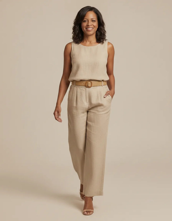 Completo Pantalone con Top Smanicato