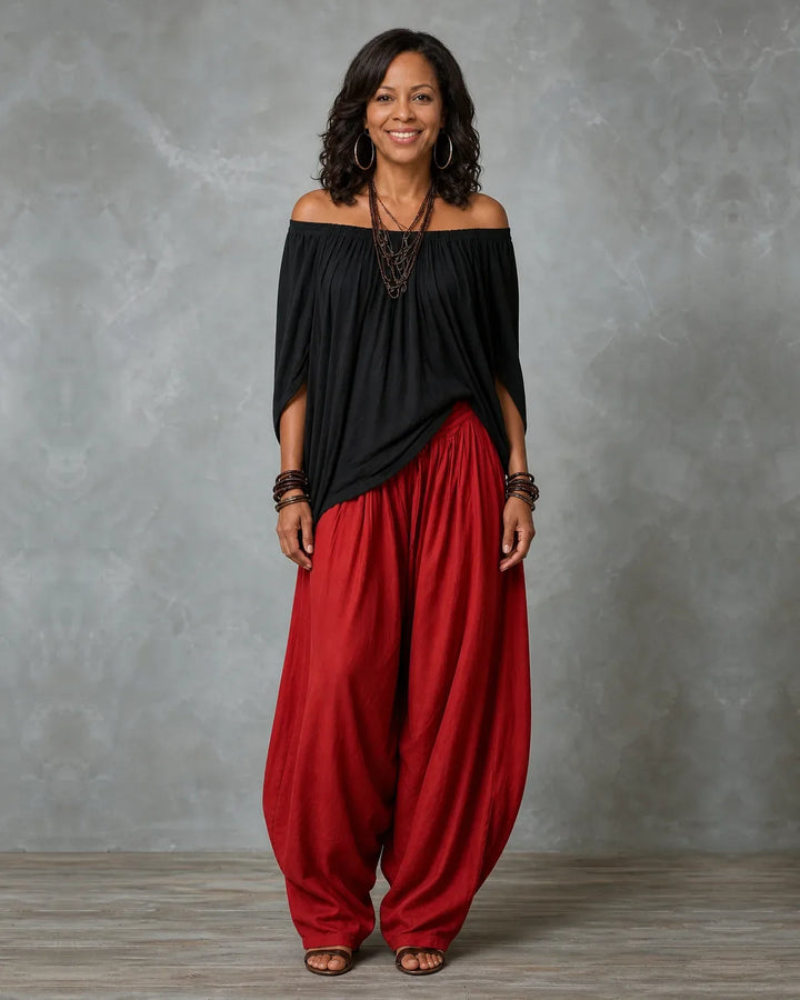 Completo Spalle Scoperte e Pantalone Harem