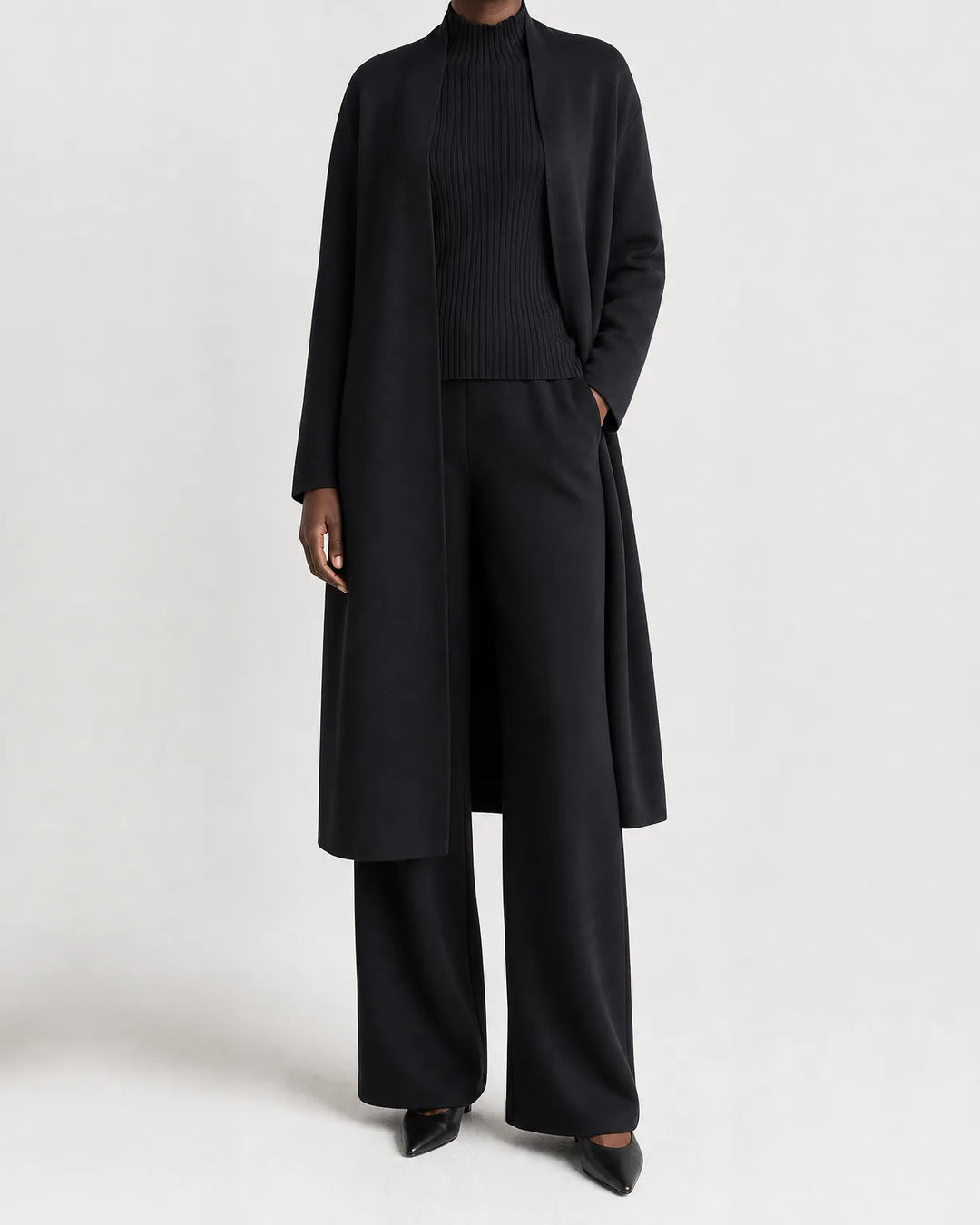 Completo Tre Pezzi con Cardigan Lungo