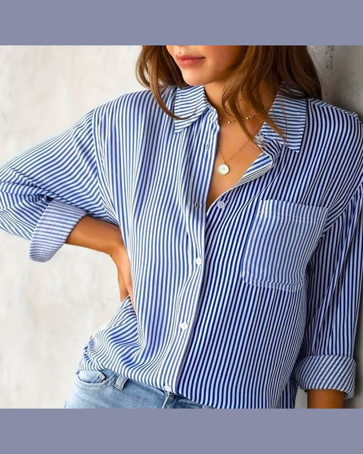 Blusa a Righe Verticali