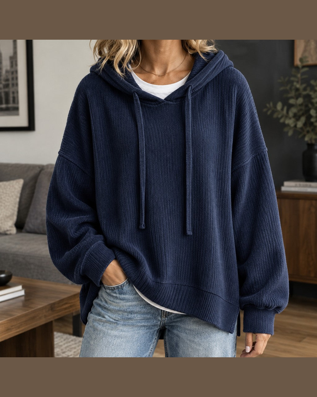 Felpa Oversize con Cappuccio