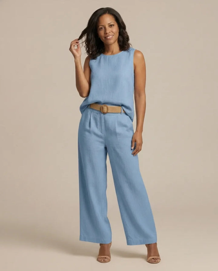Completo Pantalone con Top Smanicato