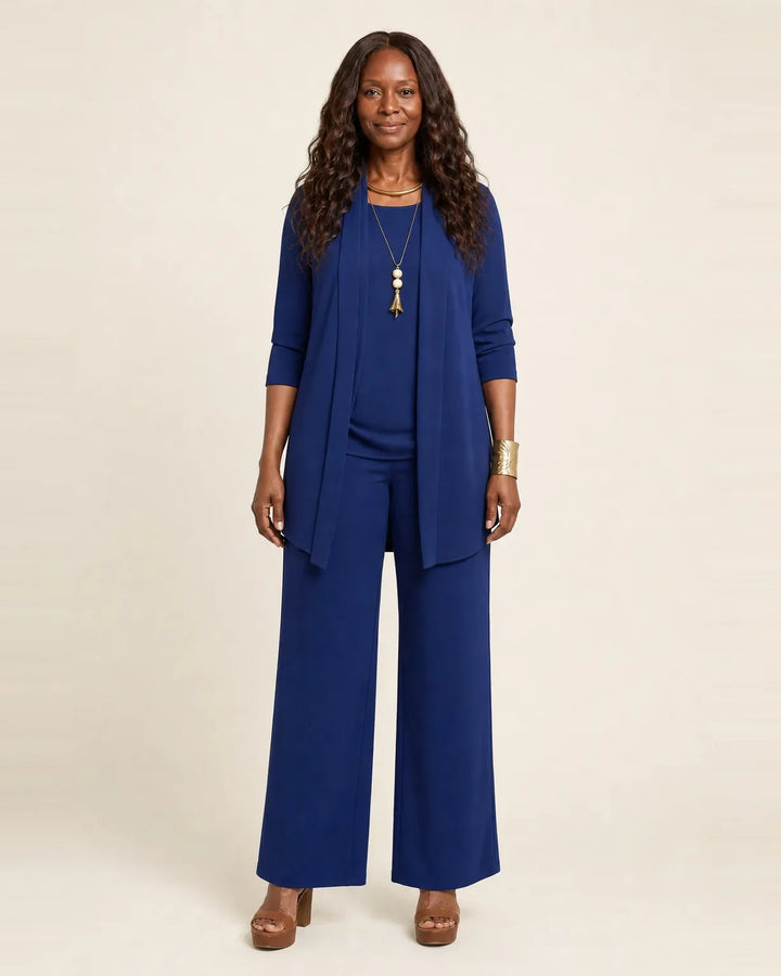 Completo Elegante con Cardigan Fluido