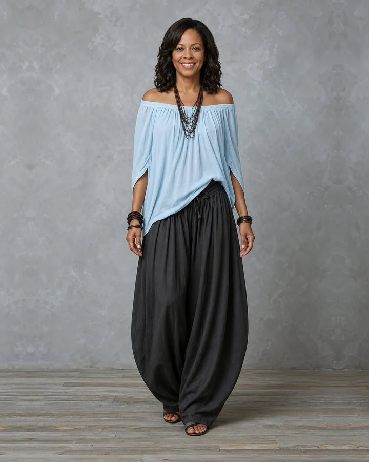Completo Spalle Scoperte e Pantalone Harem