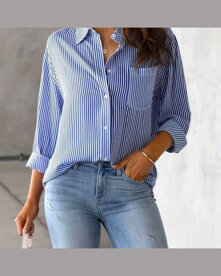 Blusa a Righe Verticali