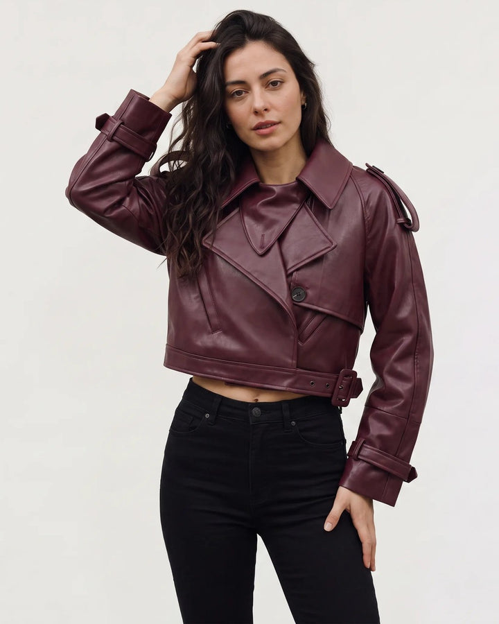 Trench Corto con Cintura