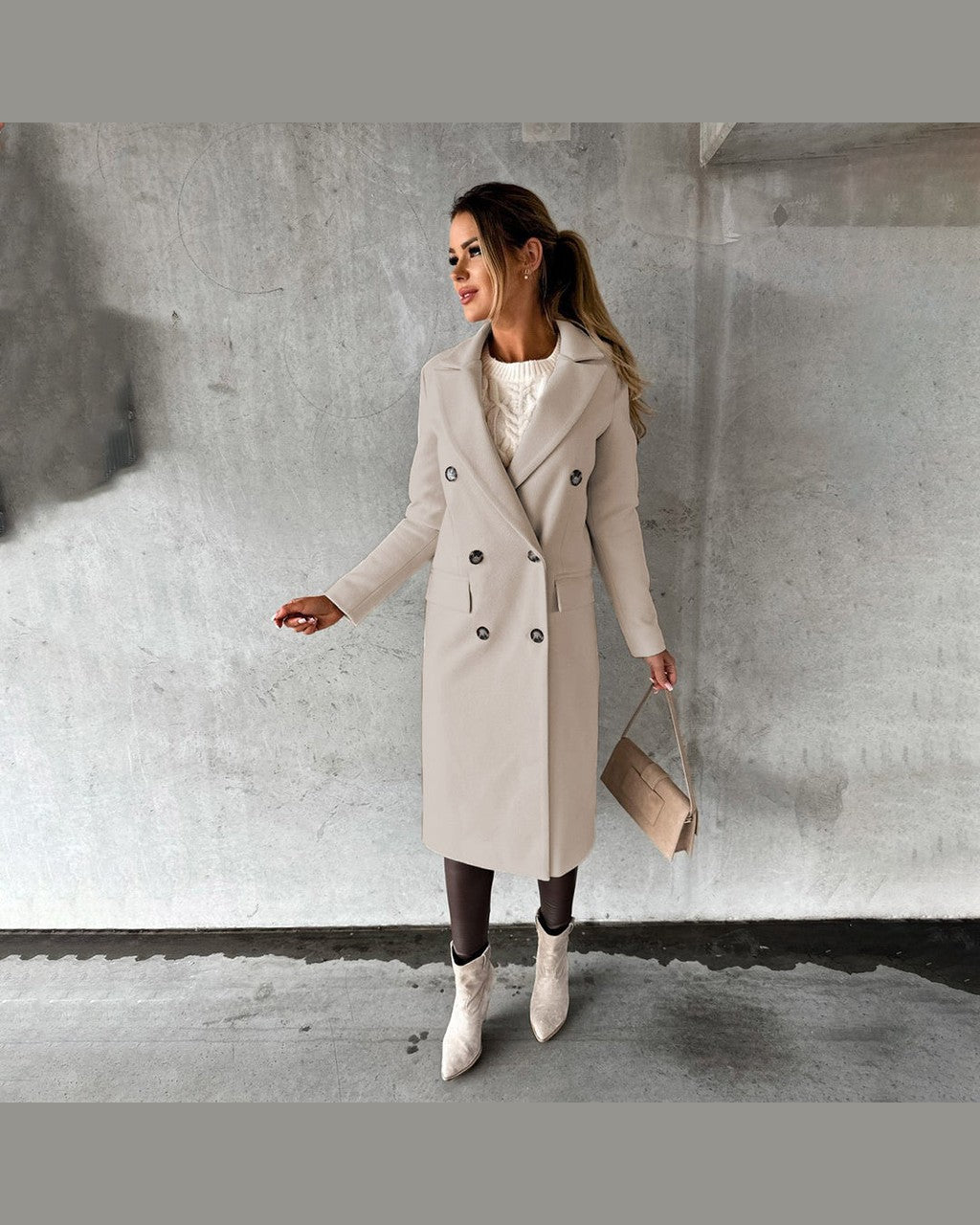 Cappotto Avvitato a Doppio Petto