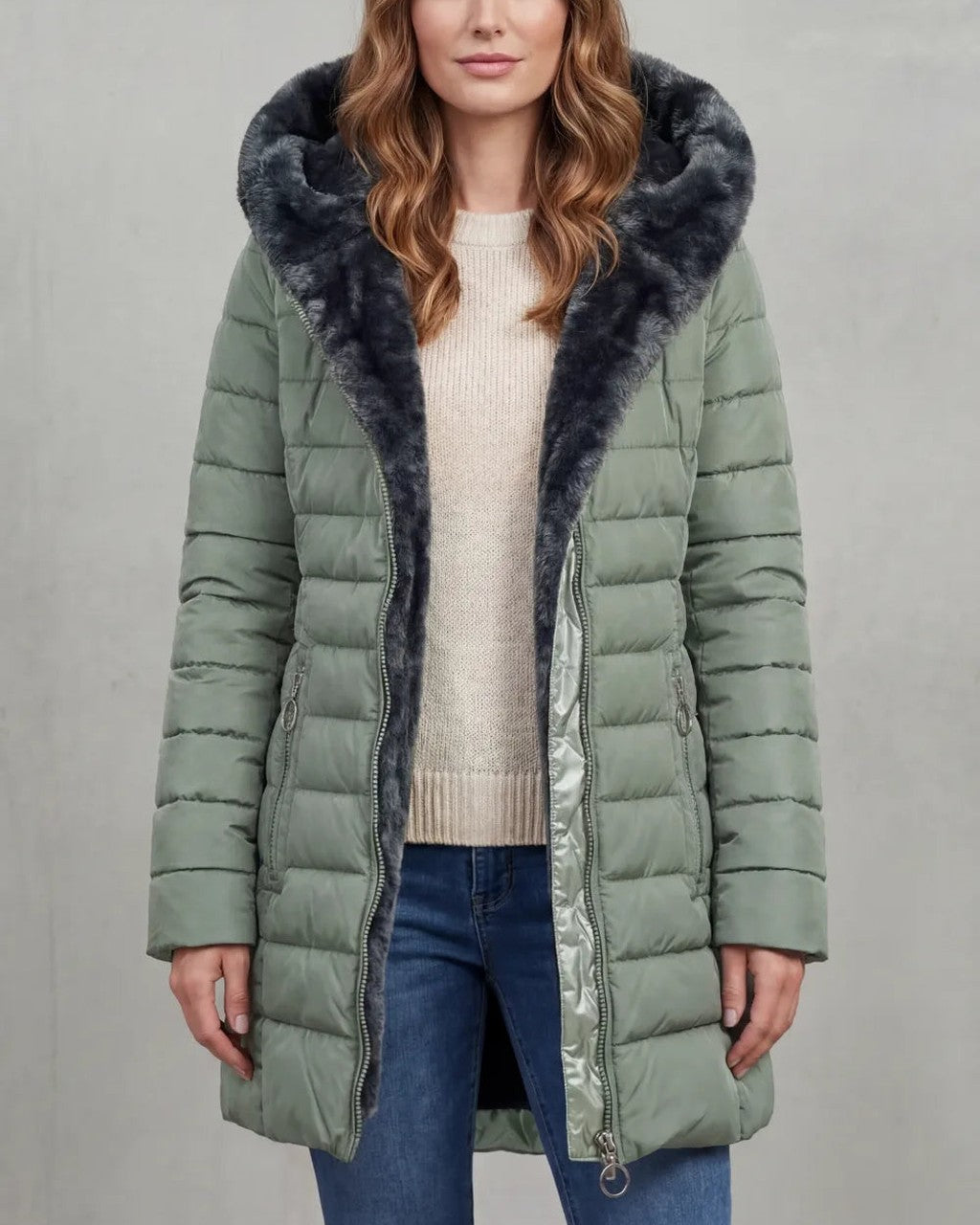 Cappotto Imbottito con Interno Morbido