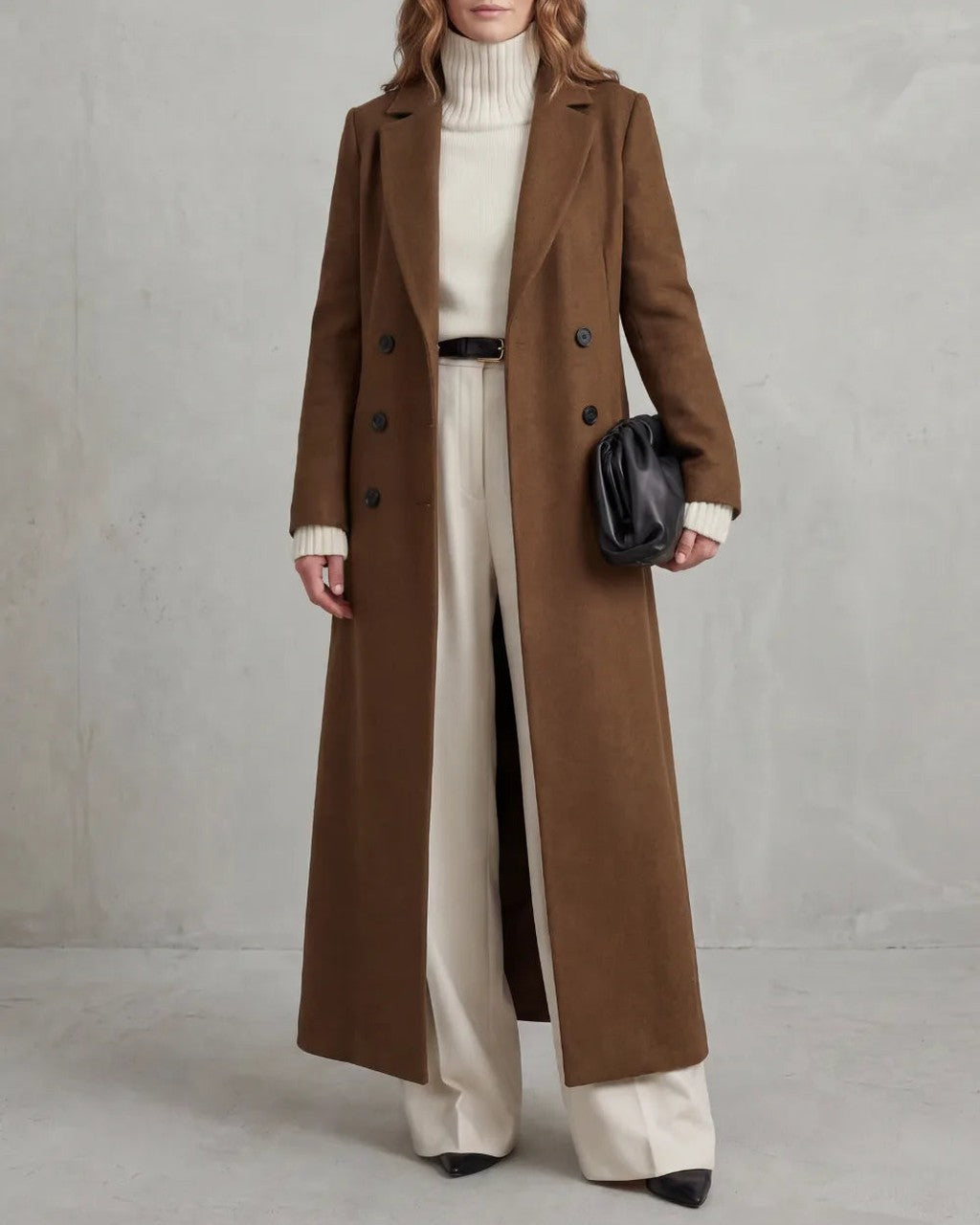 Cappotto Lungo a Doppio Petto