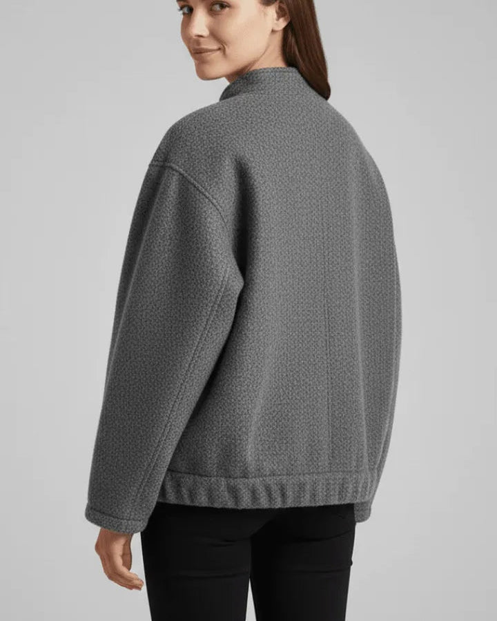 Giacca Oversize Collo Alto