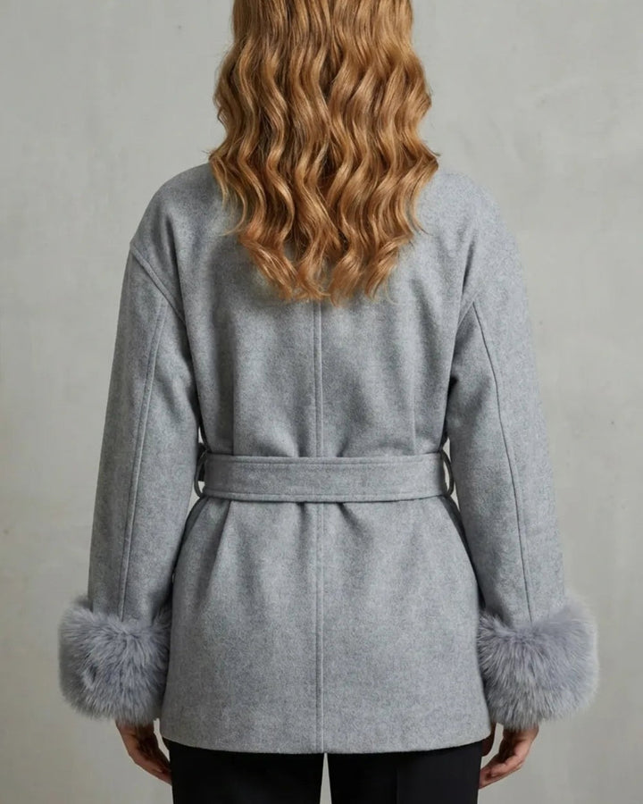 Cappotto a Vestaglia con Polsini Soffici