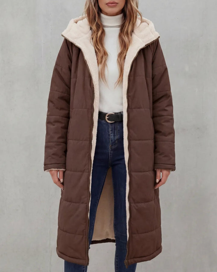 Cappotto con Morbido Interno a Contrasto