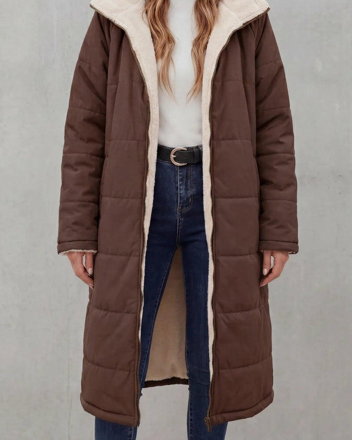 Cappotto con Morbido Interno a Contrasto