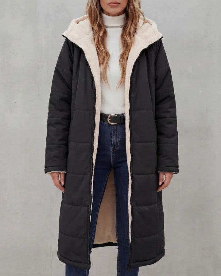Cappotto con Morbido Interno a Contrasto