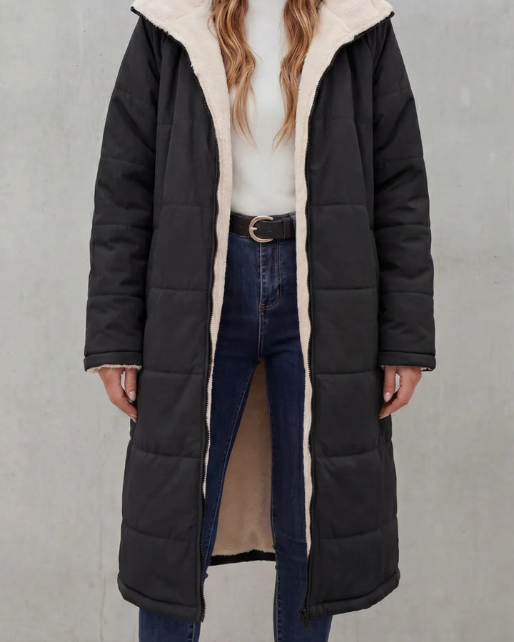 Cappotto con Morbido Interno a Contrasto
