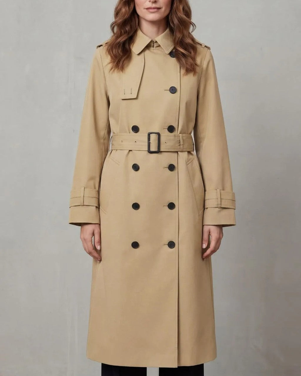 Cappotto Lungo con Cintura