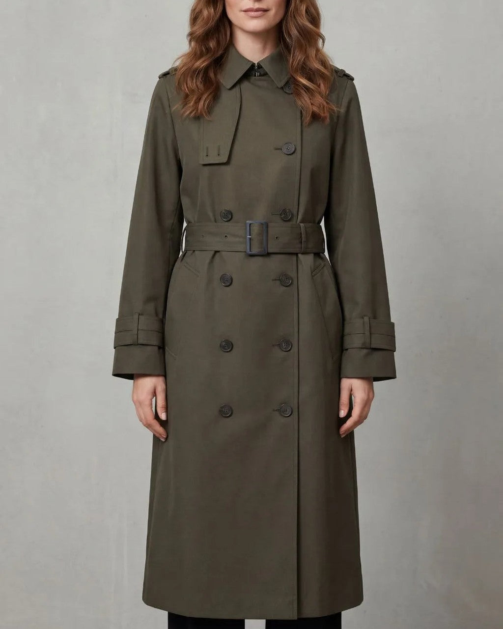 Cappotto Lungo con Cintura