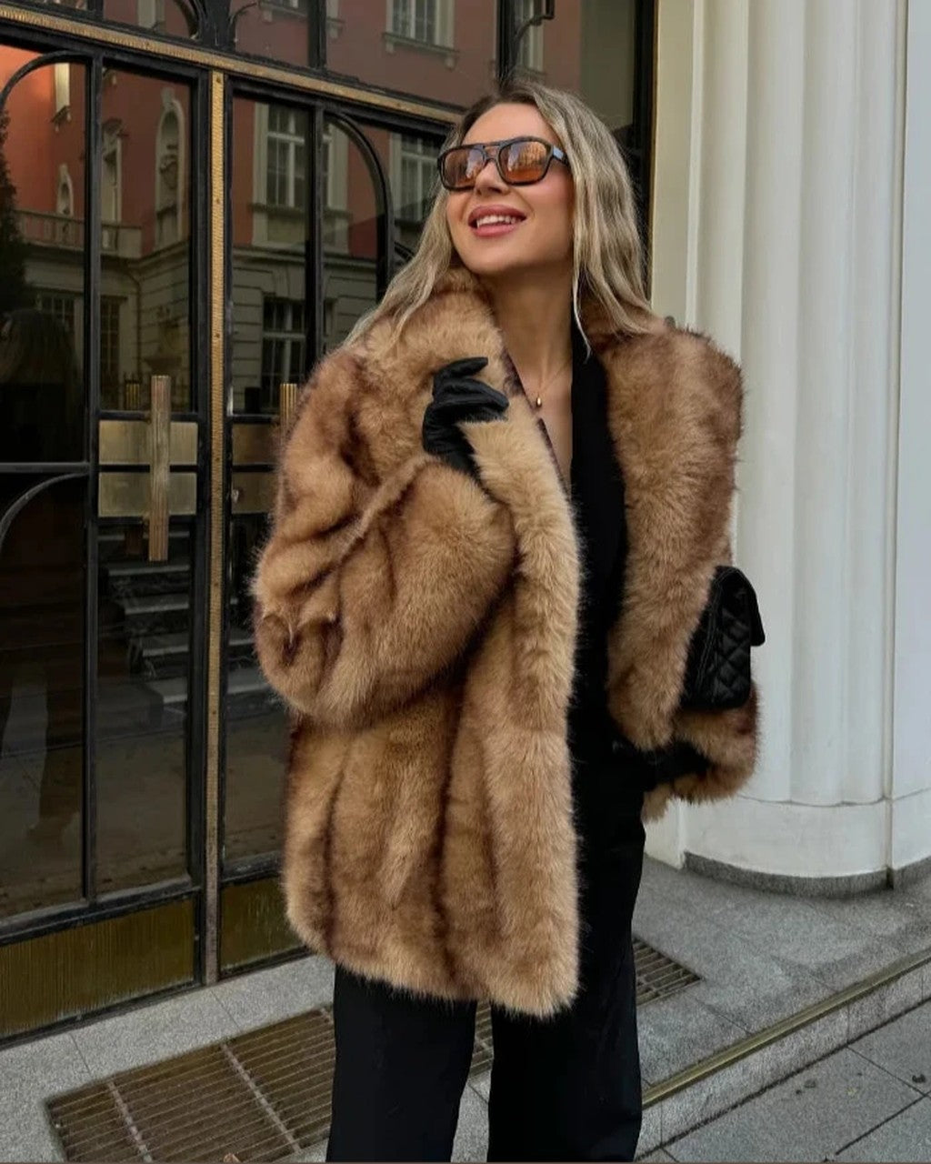 Cappotto Morbido Oversize Marrone