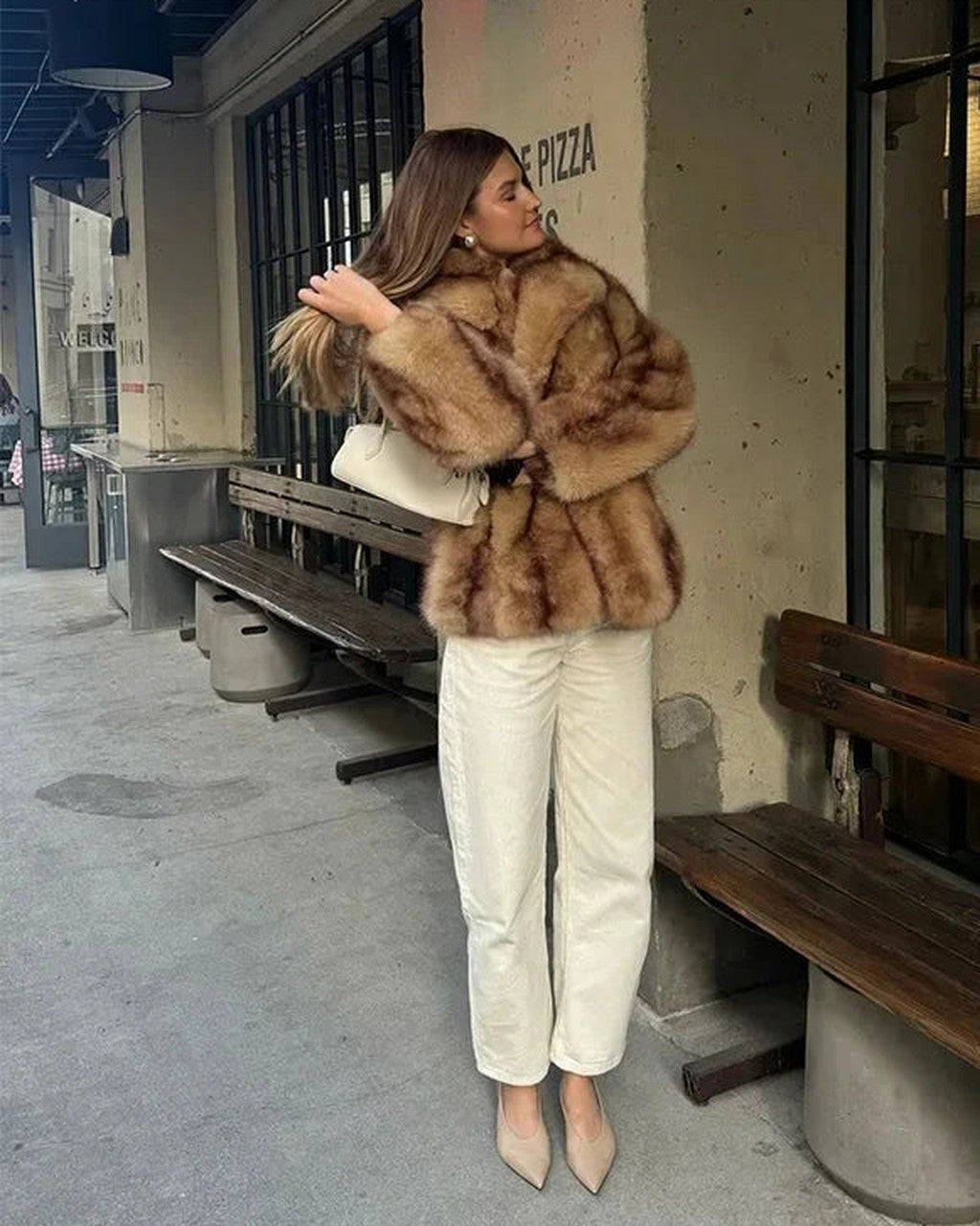 Cappotto Morbido Oversize Marrone