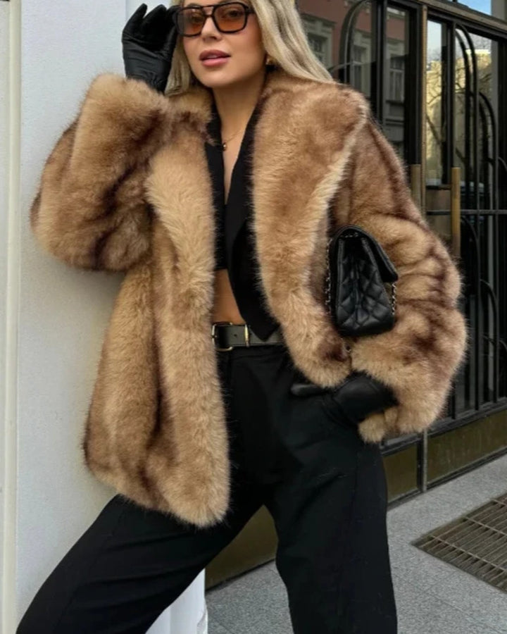Cappotto Morbido Oversize Marrone