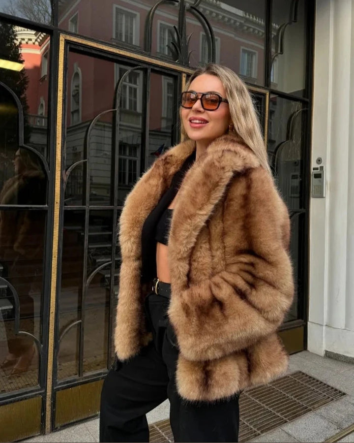 Cappotto Morbido Oversize Marrone
