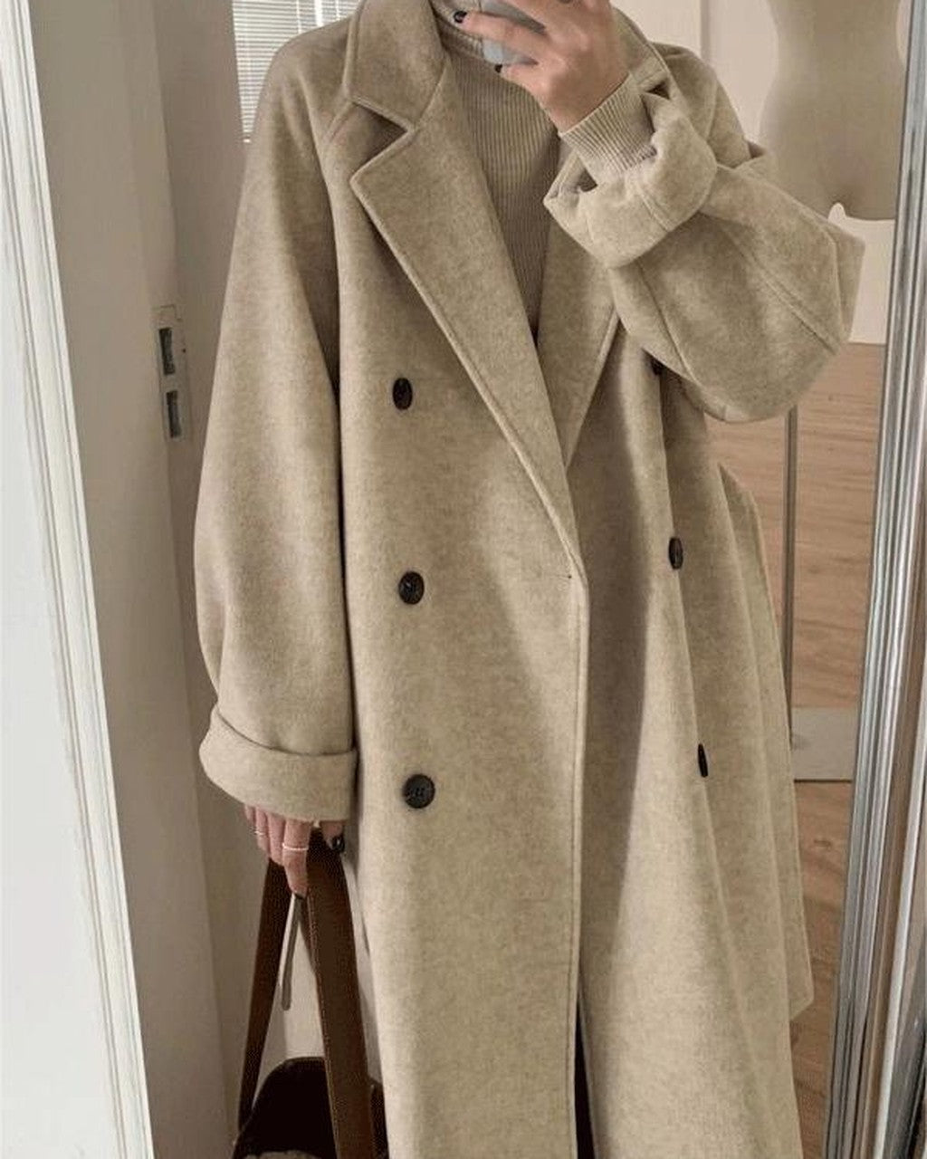 Cappotto Oversize con Cintura