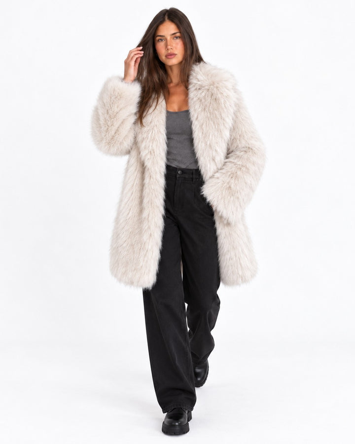 Cappotto Soffice con Revers Ampi