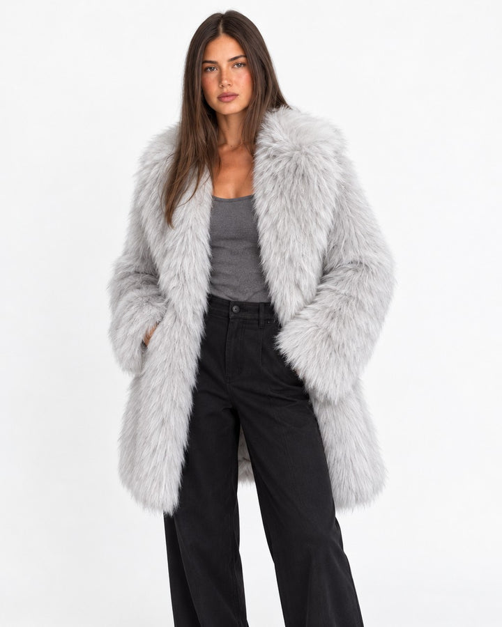 Cappotto Soffice con Revers Ampi