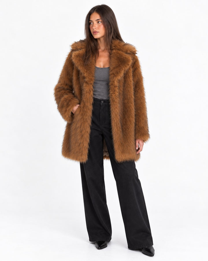 Cappotto Soffice con Revers Ampi
