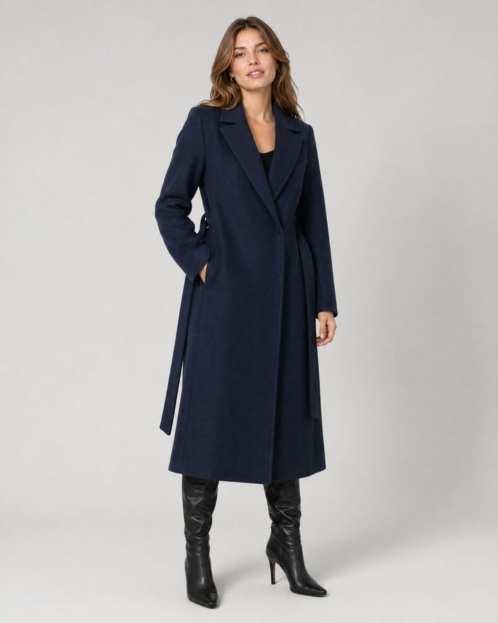 Cappotto Stile Trench Blu