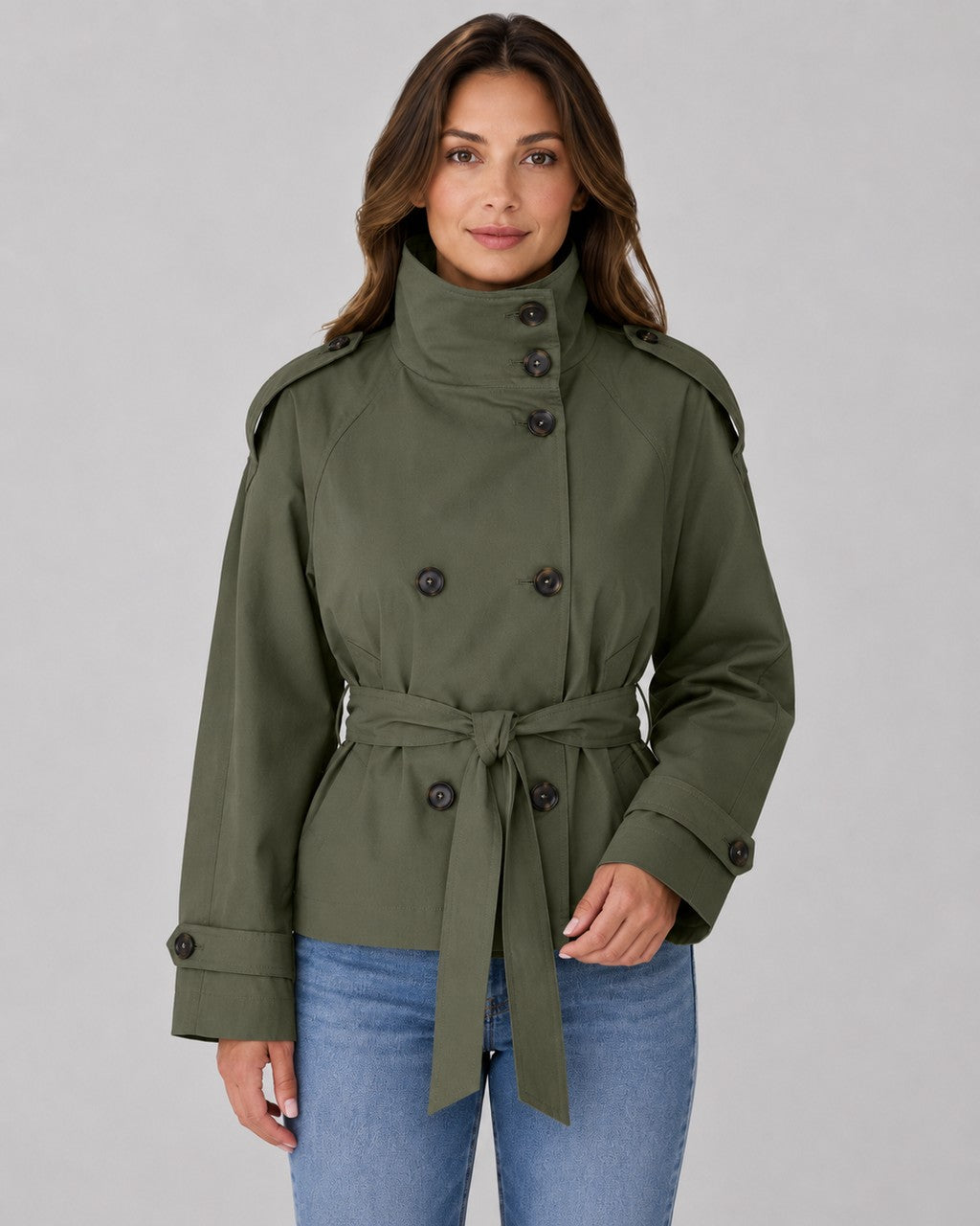 Cappotto Stile Trench Corto