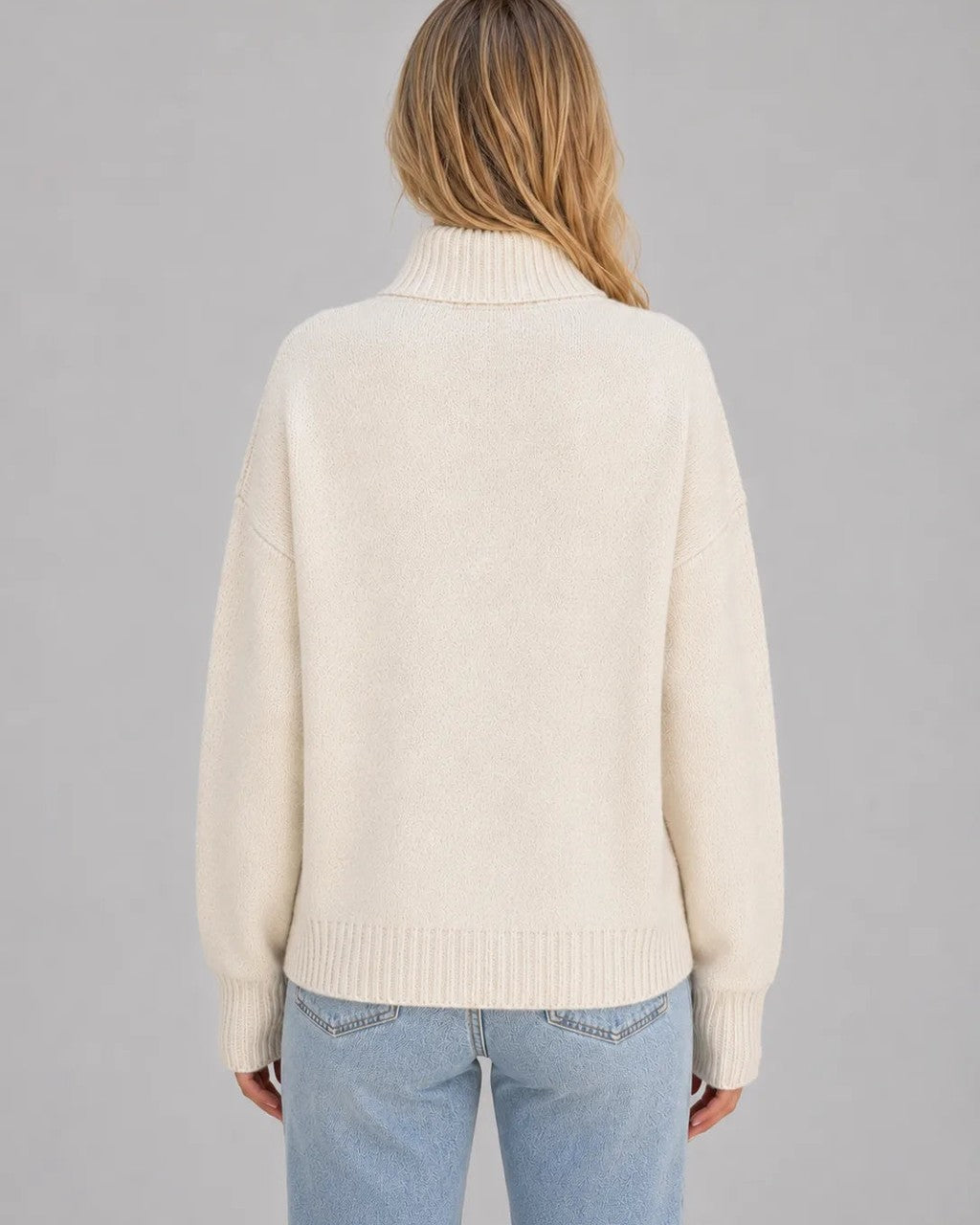 Cardigan con Zip e Collo Alto