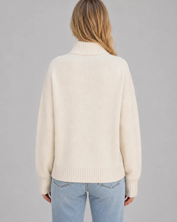 Cardigan con Zip e Collo Alto
