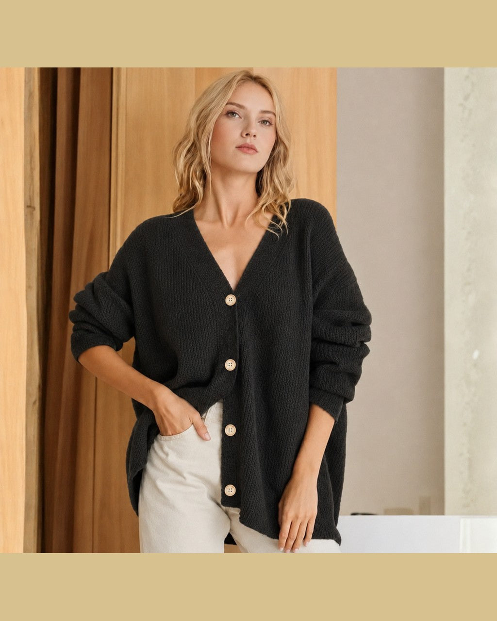 Cardigan Morbido a Coste