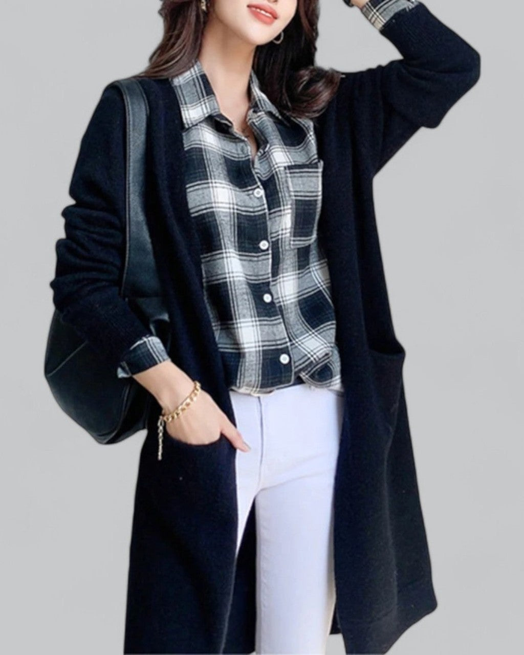 Cardigan Oversize con Tasche