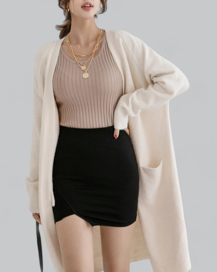Cardigan Oversize con Tasche