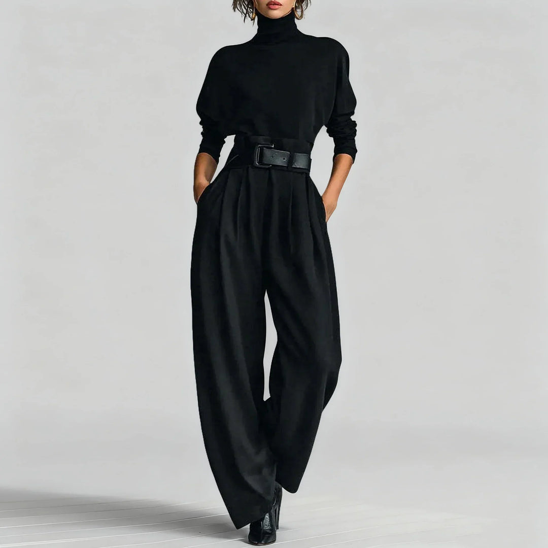 Completo Pantalone a Collo Alto