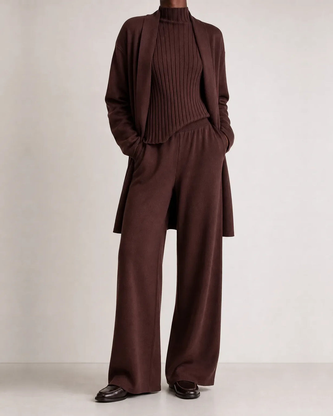 Completo Tre Pezzi con Cardigan Lungo